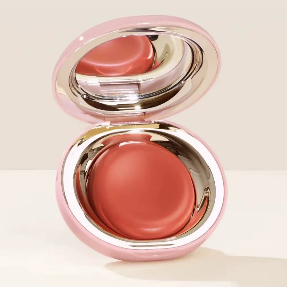 Fashion  Velvet Blush Portable Liquid Blush Long-Lasting Moisturizing Waterproof Lip Gloss Plump and Smooth Mauve