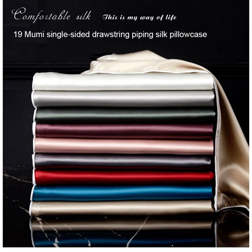 Mulberry Silk Pillowcase Top Quality Pillow Case Silk Pillow 48CM*74CM 100 Silk Pillowcase Beauty Hair Luxury King Queen Long