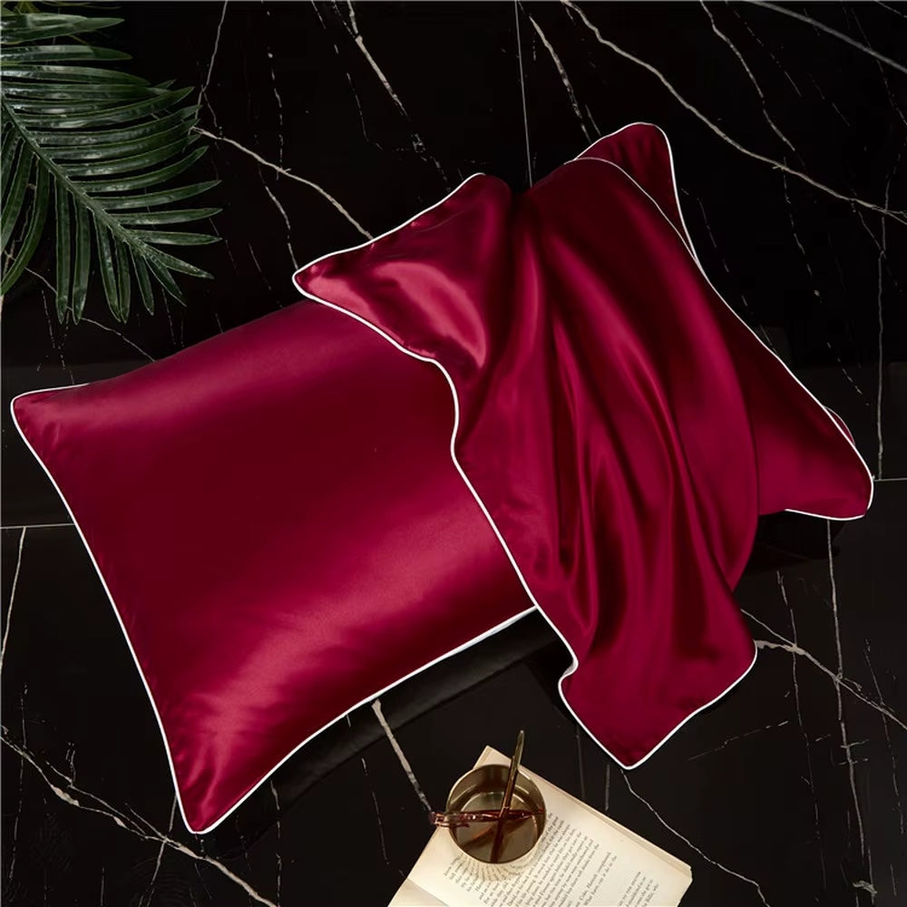 Mulberry Silk Pillowcase Top Quality Pillow Case Silk Pillow 48CM*74CM 100 Silk Pillowcase Beauty Hair Luxury King Queen Long