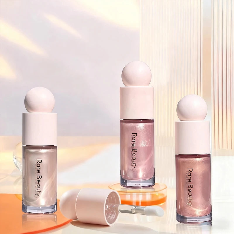 Rare Beauty Liquid Highlights Enchant Brightening The Face Making The Underbed Silkworms Sparkle with A Pearlescent Luster