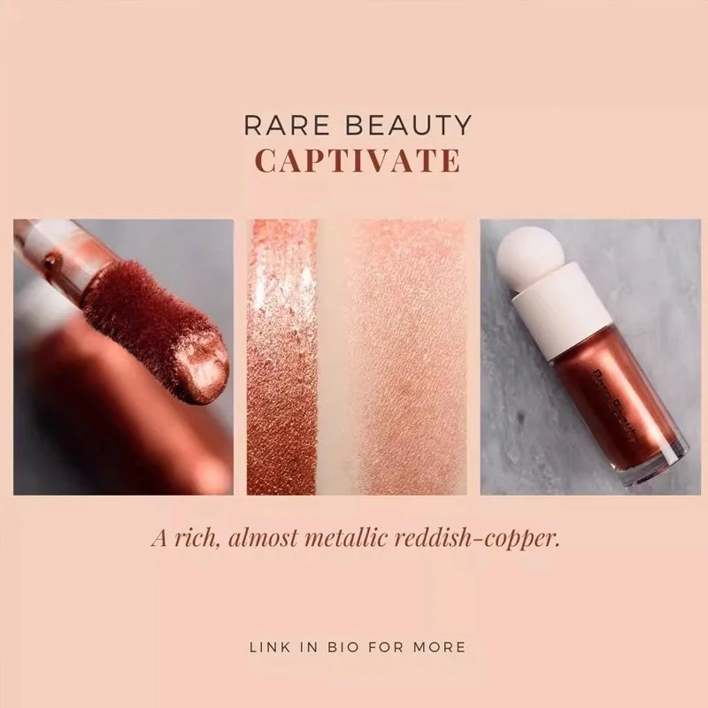 Rare Beauty Liquid Highlights Enchant Brightening The Face Making The Underbed Silkworms Sparkle with A Pearlescent Luster