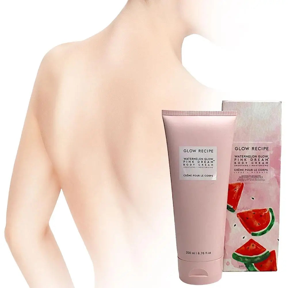 GLOW RECIPE 200ml Watermelon Glow Pink Dream Body Cream Soothing Moisturizing Hydrating Body Lotion Daily Nourishing Body Care