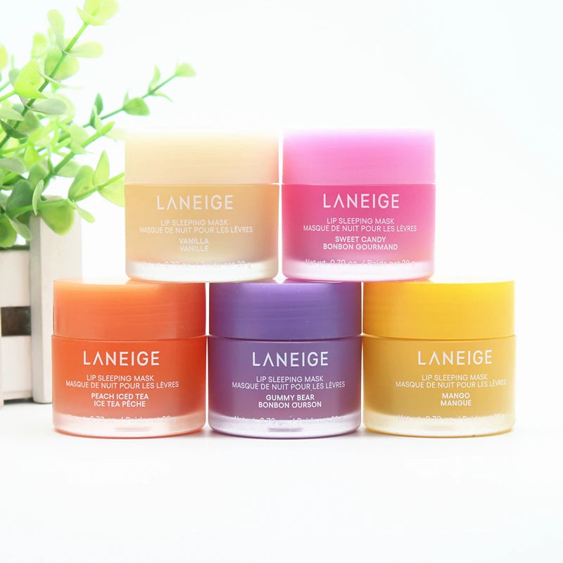 Laneige Lip Mask Jelly Sleep Lip Balm Night Repair Moisturising Treatment 4*8g Set Hydrating Light Nourishment Christmas Gifts