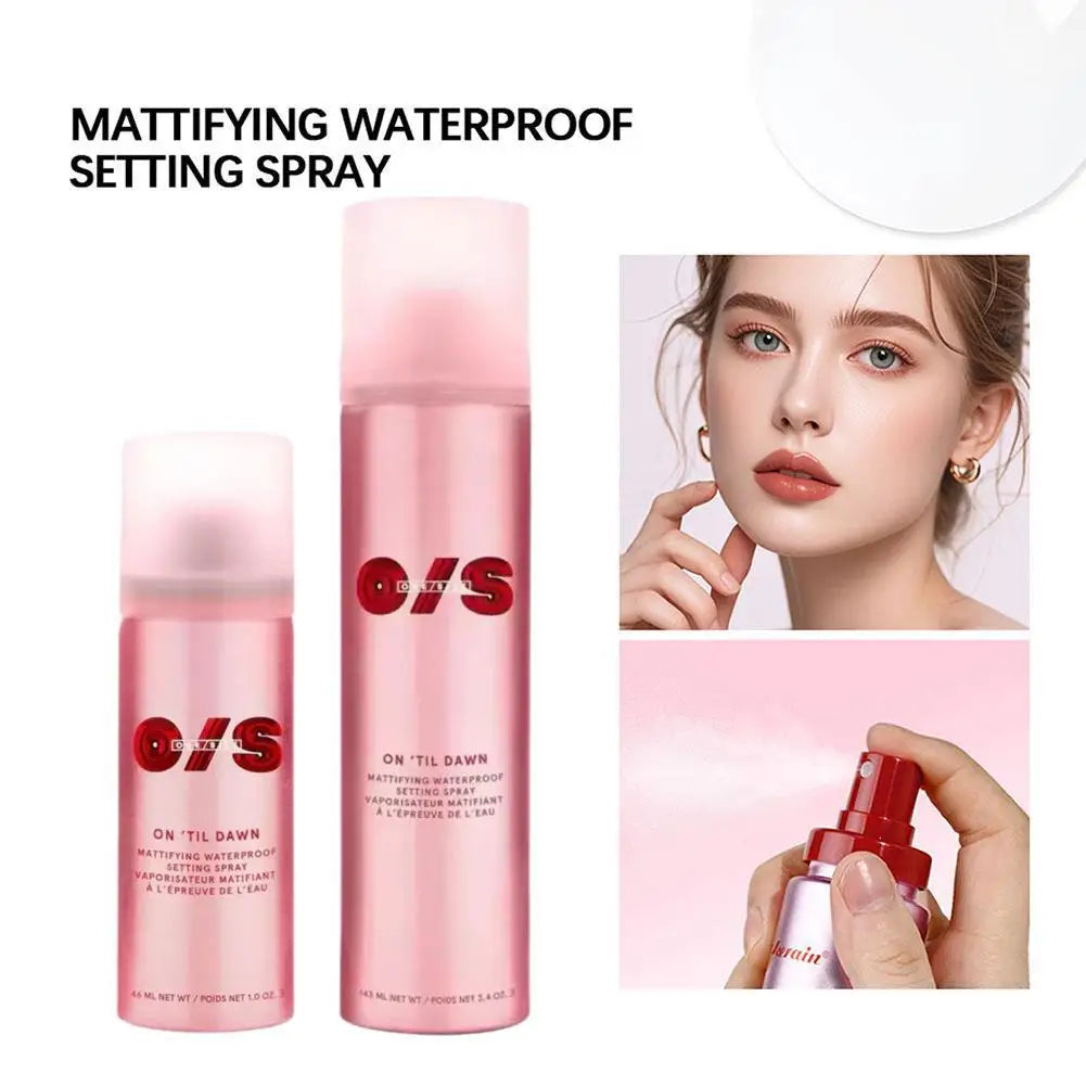 Matte Setting Spray Long-lasting Waterproof Matte Make Up Primer Spray Oil Control Refreshing Quick Fixer Face Beauty Cosmetics