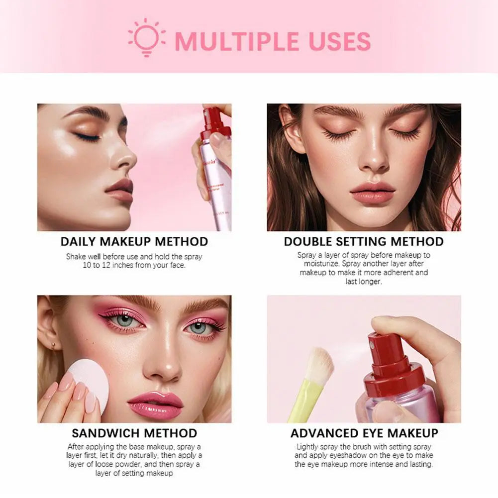 Matte Setting Spray Long-lasting Waterproof Matte Make Up Primer Spray Oil Control Refreshing Quick Fixer Face Beauty Cosmetics