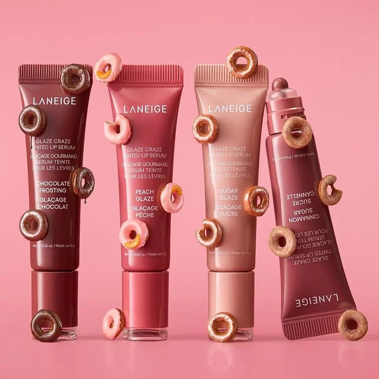 Donut Lip Balm Moisturizing Mirror Lip Gloss Lip Strawberry Raspberry Chocolate Glaze Smell Lipstick Transparent Lip Oil Makeup