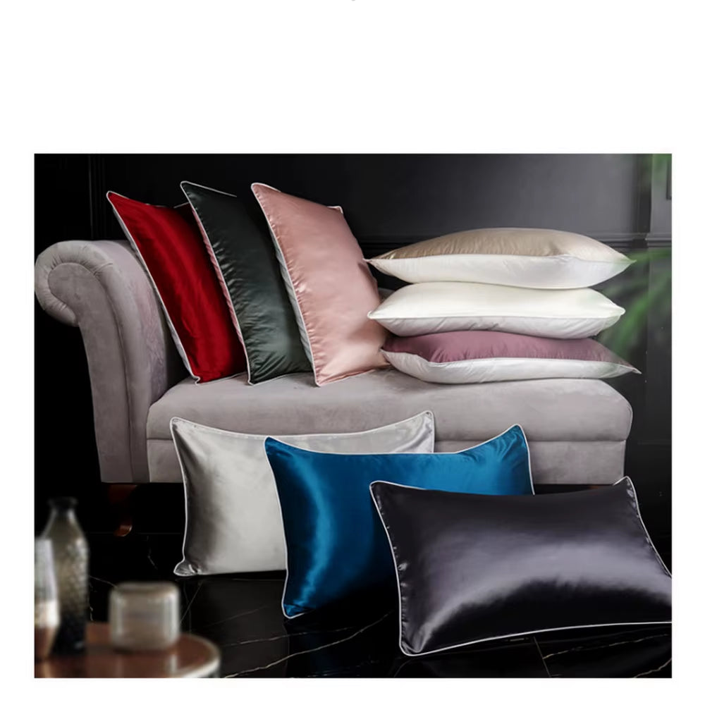 Mulberry Silk Pillowcase Top Quality Pillow Case Silk Pillow 48CM*74CM 100 Silk Pillowcase Beauty Hair Luxury King Queen Long